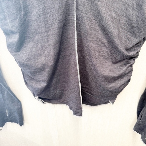 NWT Free People FP Movement Gray Right On Run Long Sleeve Top, Size Large - Picture 4 of 11